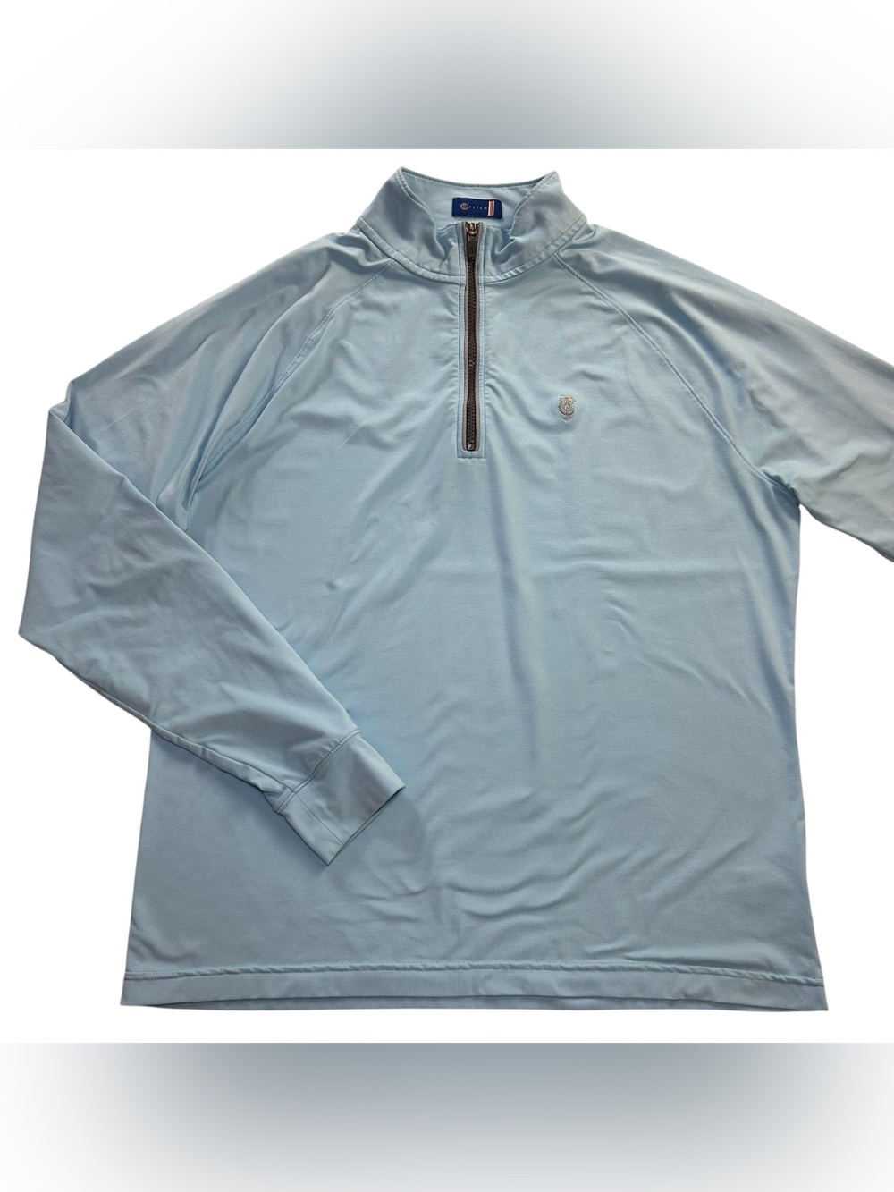 Stitch Golf Scout 1/4 Zip Pullover Men’s Old Town Club Golf Top 100 Light Blue M